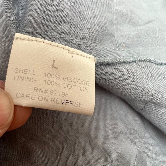 Nataya Sheer Sheath Dress Viscose Women's Blue Large tule layers Fairy Coastal - Picture 10 of 15